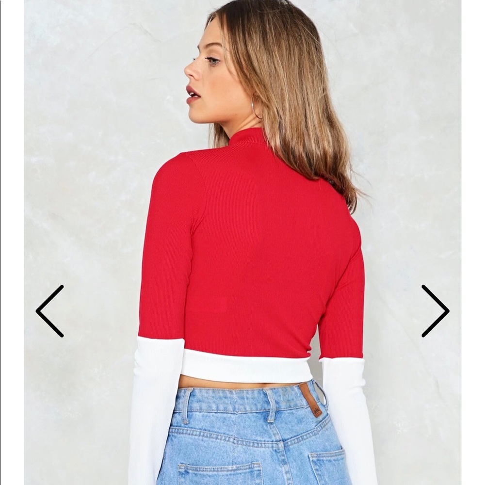 'NASTY GAL' Ribbed Crop Top - Picture 2 of 7